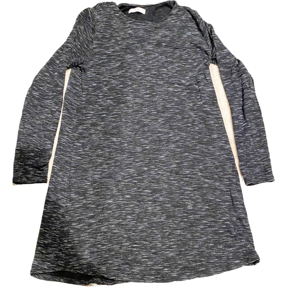 Abercrombie & Fitch Heather Black Long Shirt Dress Size Medium